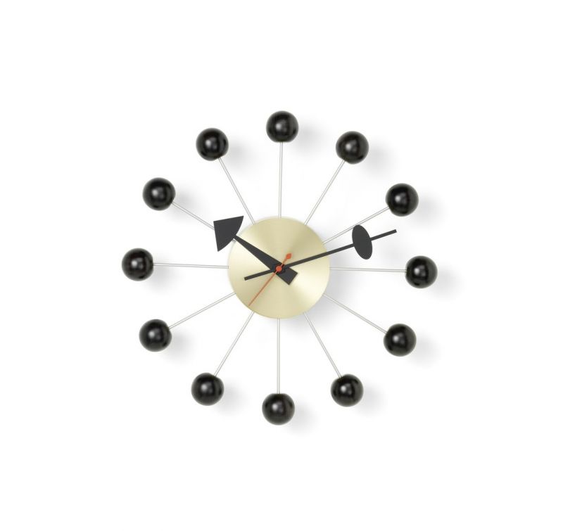 Ball Clock Wanduhr - schwarz Vitra